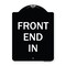 Signmission Designer Series Front End In, Black & White Heavy-Gauge Aluminum Sign, 24" x 18", BW-1824-23938 A-DES-BW-1824-23938 - alternate 1